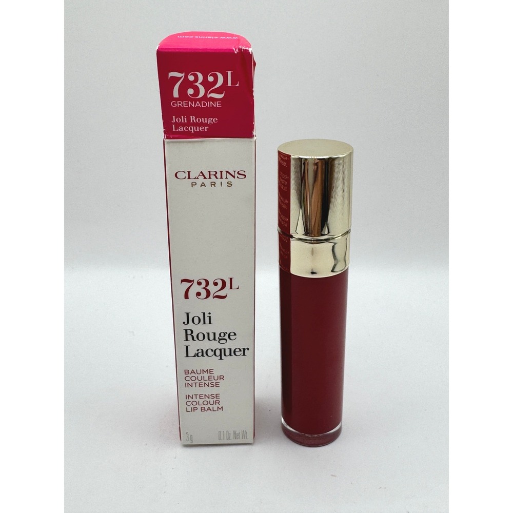Clarins Joli Rouge Lacquer 732L Grenadine NEW